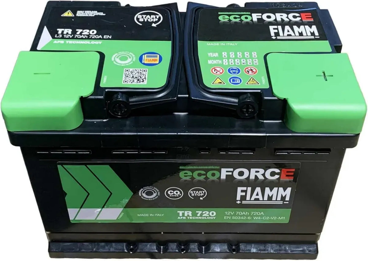 Batteria FIAMM TR720 Ecoforce EFB 70AH 720A Avviamento Stop&Start