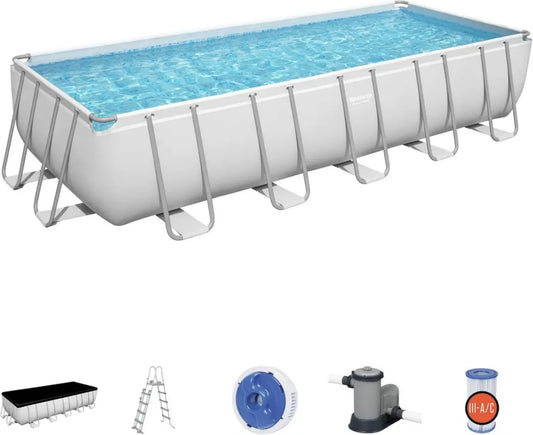 Piscina Fuori Terra Bestway Power Steel 640x274x132 cm Robustezza e Stile