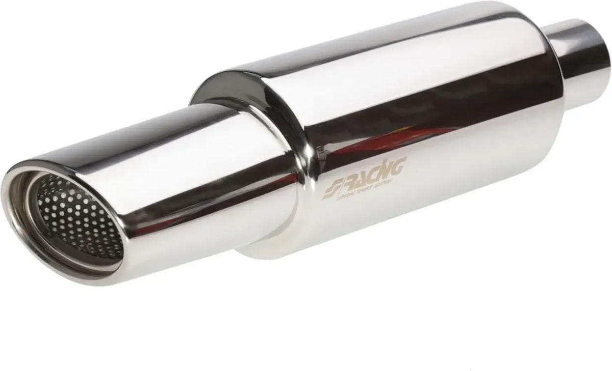 Marmitta Sportiva Universale Simoni Racing Inox con Uscita Ovale