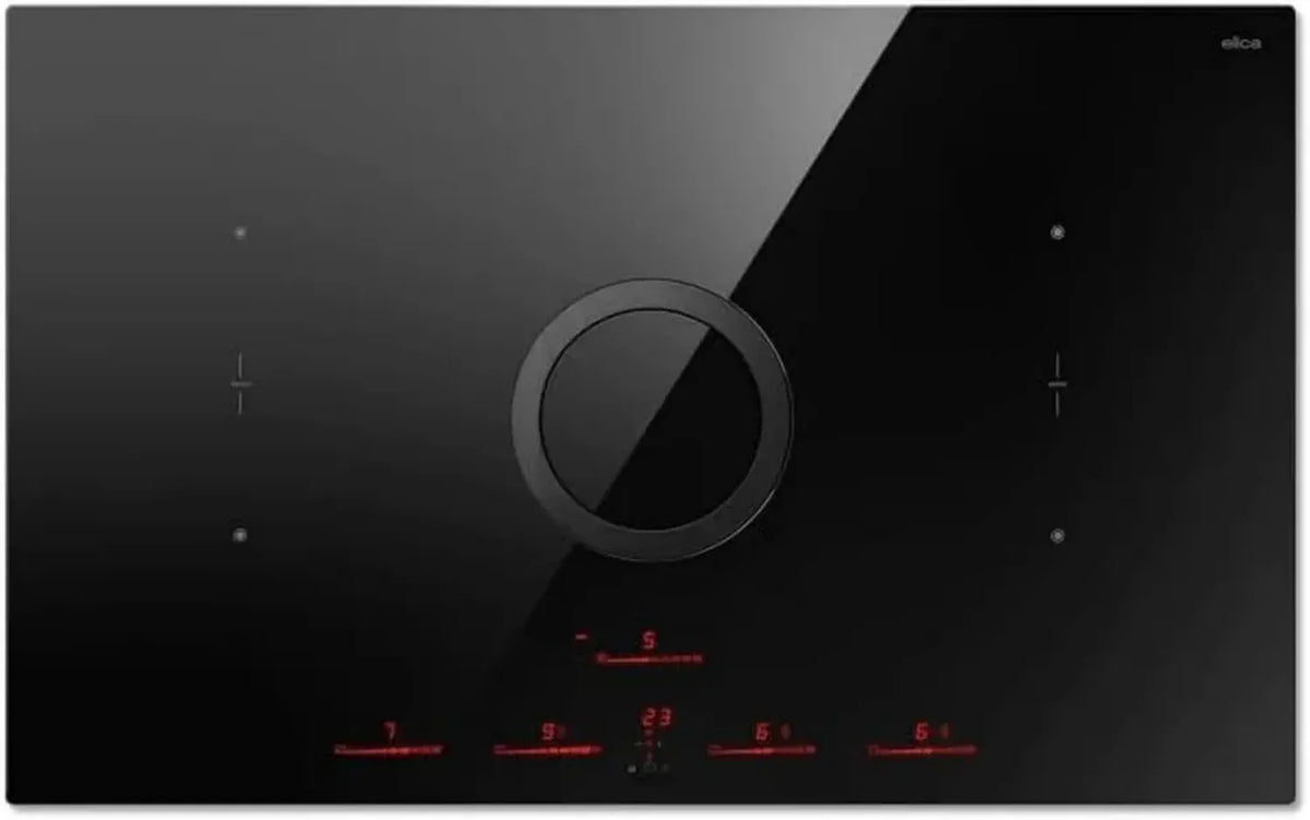 Elica NIKOLATESLA SWITCH EVO BL/A/83, Piano Induzione con Cappa Integrata, Nero