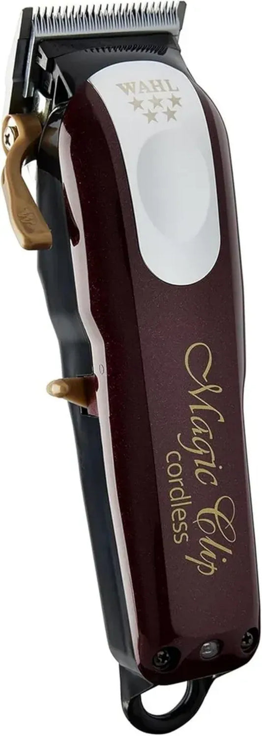Wahl Magic Clip Senza Fili - Regolacapelli Professionale per Sfumature, Rosso