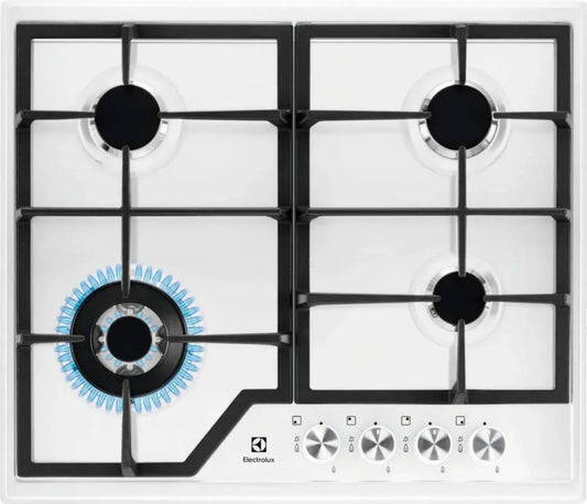 Piano Cottura a Gas Incasso Bianco Electrolux EGS6436WW