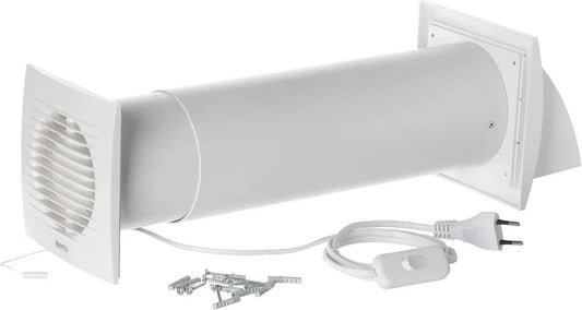 Sistema di Ventilazione Meccanica Decentralizzata 125mm - Recuperatore di Calore Bianco