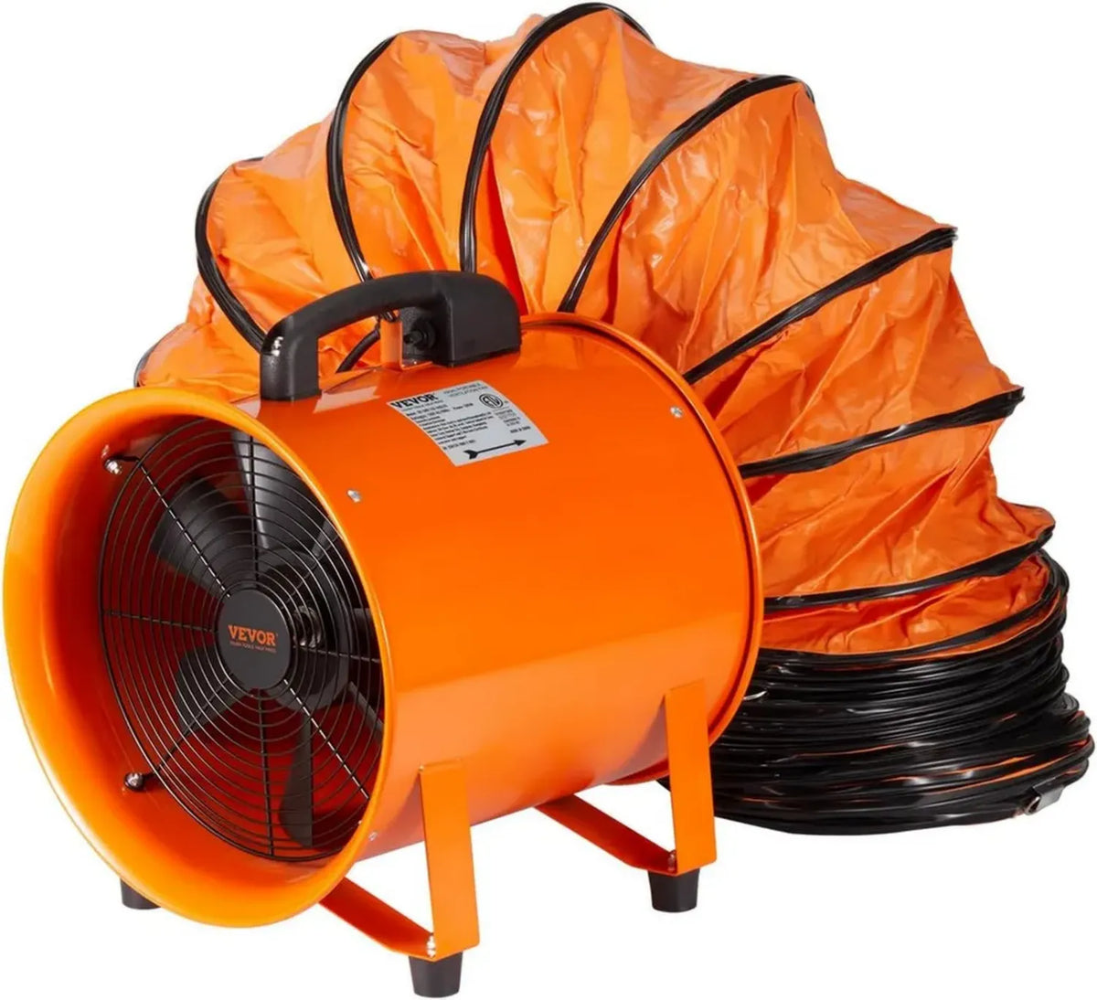 VEVOR Ventilatore Industriale 367W con Tubo 305mm, 2574 CFM, 2800 RPM
