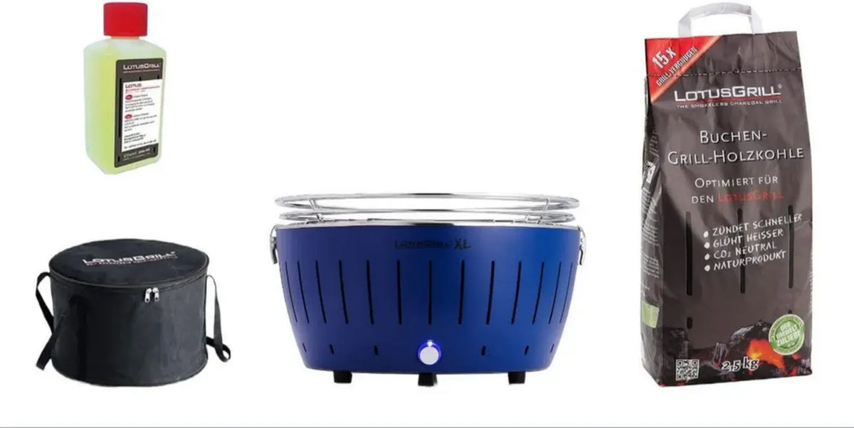 Set Completo LotusGrill XL con Accessori in Blu