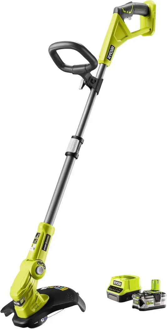 Ryobi RLT183250F Tagliabordi 18V ONE+ con Batteria 5.0Ah e Caricatore, Larghezza Regolabile 25-30 cm