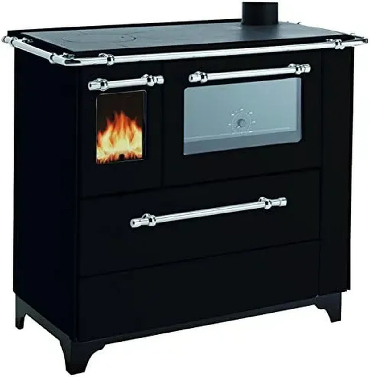 Cucina a Legna Palazzetti Royal con Design Elegante