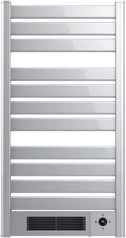 Cecotec Termosifone a Basso Consumo con Porta Asciugamani in Ceramica e Acciaio Inox, 2000W, Display LED