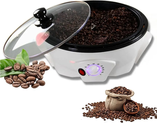 Macchina Tostatrice Elettrica 1200W per Caffè, Noci e Cereali, Capacità 800g, Controllo Temperatura 100-240°C
