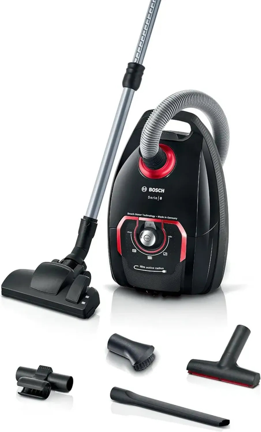Bosch Serie 8 BGB75X650 Aspirapolvere a Sacco, Nero Classico