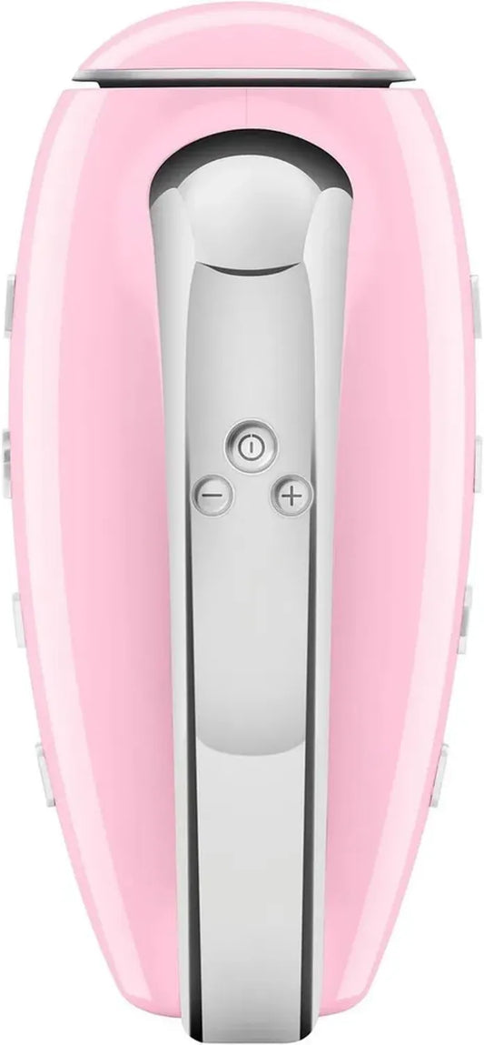 Frullatore Elettrico SMEG Anni '50 Rosa con Accessori per Impasto e Fruste