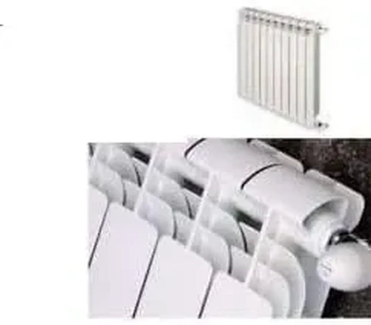 Radiatore in Alluminio Global Iseo 600 Bianco, 10 Elementi