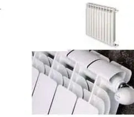 Radiatore in Alluminio Global Iseo 600 Bianco, 10 Elementi