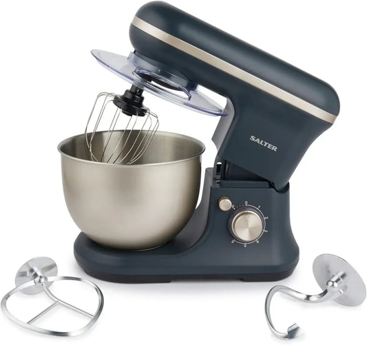 Impastatrice Planetaria Salter Marino 1200W, 6 Velocità, Ciotola 5L Acciaio Inox, Accessori Inclusi