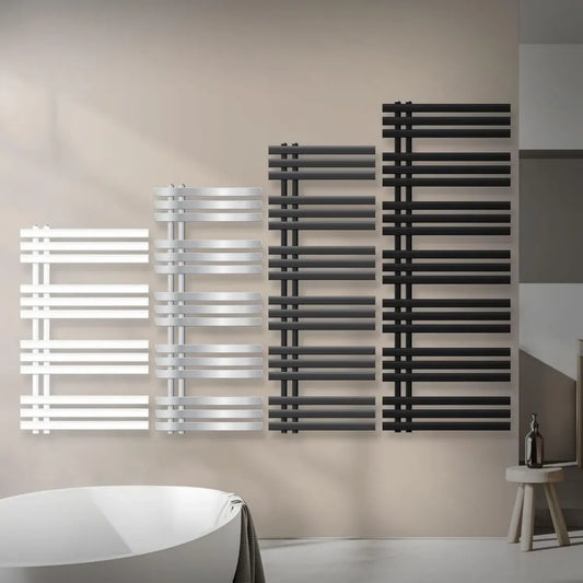 Radiatore Bagno Moderno 500x1600 mm Bianco con Connessione Laterale