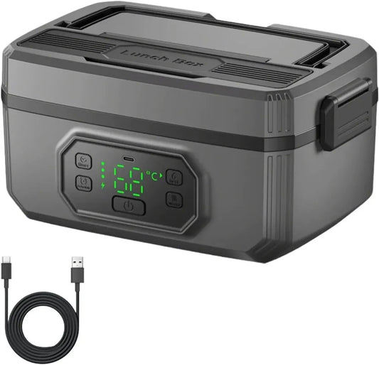 Lunchbox elettrico portatile riscaldabile con controllo temperatura e funzione mantenimento calore