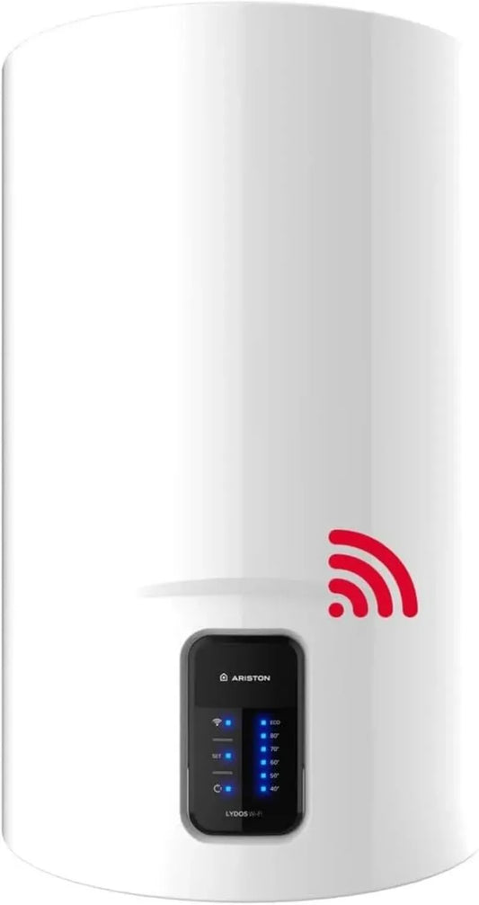 Scaldabagno Elettrico Ariston Lydos WiFi 80L - Display Touch e Controllo Alexa, Efficienza Energetica Classe B