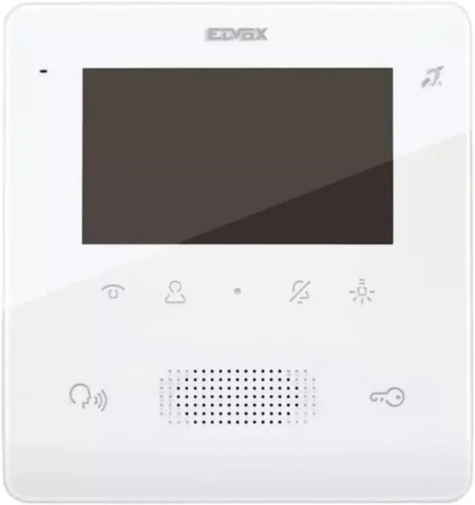 ELVOX Tab Free Citofono Video USB, LCD a Colori, 2 Fili, Bianco, da Parete