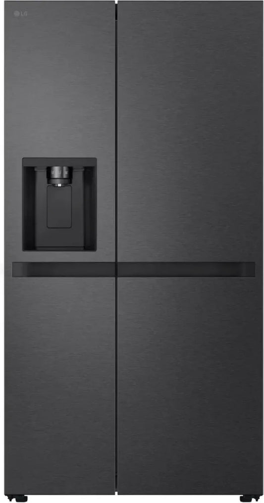 Frigorifero LG Side by Side No Frost con Distributore Acqua e Ghiaccio, 641L, Classe E, Linear Cooling, Nero