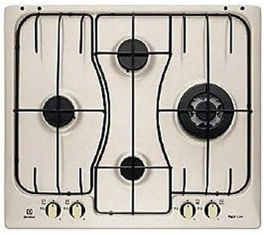 Electrolux Piano Cottura a Gas Incasso 4 Fuochi, Colore Sabbia