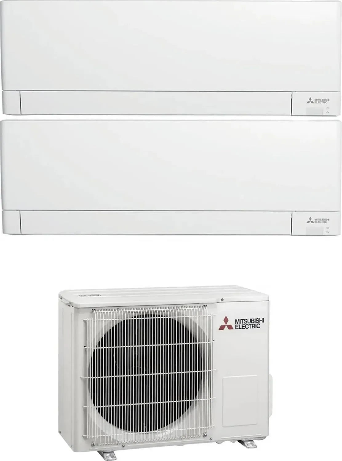 Mitsubishi Climatizzatore Dual Split 2x9000 BTU, Alta Efficienza Energetica A+++