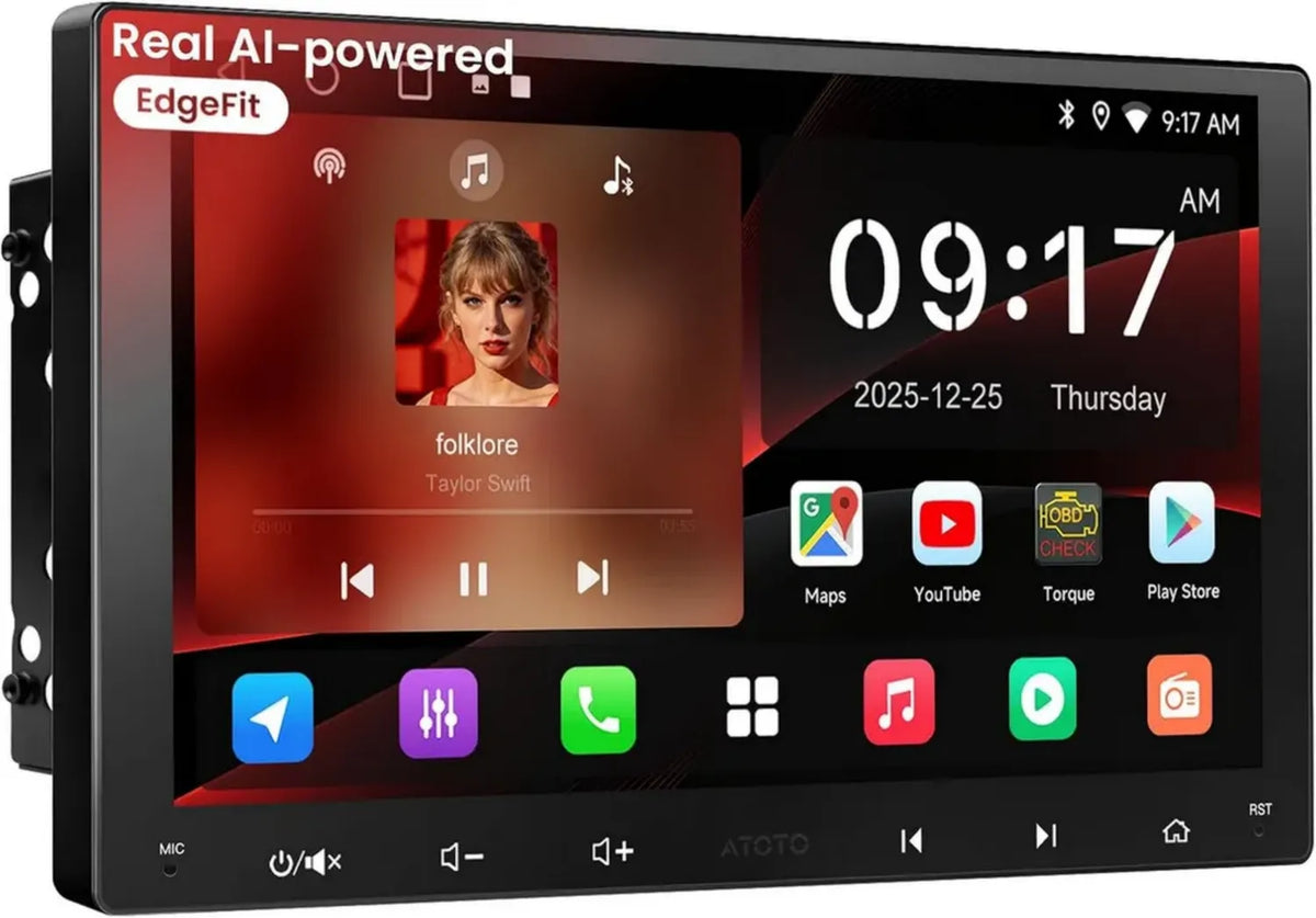 Autoradio Android 9 Pollici con CarPlay Wireless e GPS Integrato