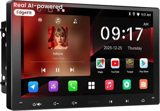 Autoradio Android 9 Pollici con CarPlay Wireless e GPS Integrato